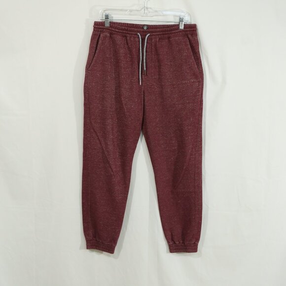 Volcom Men’s Jogger Sweatpants Burgundy Heather Size M Medium Lounge Pants - Picture 1 of 11